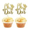Oh veado veado bolo plug-in tema chá de bebê bebê decoração de festa de aniversário bolo plug-in