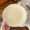 Plato Minimalista Estilo Japonés Tinta Salpicada Mate Retro Irregular Cerámica para Pasta Plato de Postre Desayuno Hogareño de Alto Valor