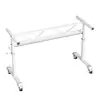 Soporte de pata de mesa ajustable con manivela y ruedas, Marco de soporte de escritorio de oficina móvil, Soporte de escritorio ajustable