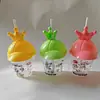 Taza de Popote Caricatura Temática de Fútbol, Disponible en Múltiples Colores, Capacidad de 300ml, con Lindo Diseño de Corona y Moño