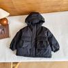 Wind Valley 2024 Invierno Nuevo Ropa Infantil Estilo Coreano Cortavientos Cálido Chaqueta de Plumón Chaqueta Letterman para Niños y Niñas