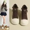 Nuevos zapatos de entrenamiento alemanes de suela gruesa versátiles de primavera retro 2026 mocasines que aumentan la altura para mujeres zapatillas deportivas casuales
