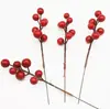 Amazon Ramas de Pinos de Tres Puntas Bayas Rojas Navidad Comercio Exterior Especial Navidad Producto Más Vendido Pinos de Tres Puntas