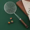 Colador Wenming con Mango de Madera Imitación, Acero Inoxidable de Cintura Pequeña para Olla Caliente de Cocina Doméstica, Colador para Fritura de Fideos