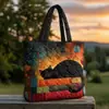 Modelo Nuevo 2026 Bolso de Hombro Acolchado de Algodón con Estampado Digital 3D de Moda para Tiendas Independientes Transfronterizas