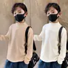 Blusas de Manga Comprida para Meninos e Meninas, Camisetas Infantis com Gola Meia-Alta, Camisas de Segunda Pele, Roupas de Outono para Bebês Derong para Usar em Camadas na Primavera, Outono e Inverno