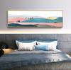 Pintura de cabecera para dormitorio, pintura decorativa moderna, sencilla y cálida para sala de estar, pintura colgante para habitación, paisaje marino, mural de hotel creativo