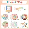 Paquete de 8 Pegatinas Sensoriales para Alivio de la Ansiedad Estudiantil, Pegatina de Rayas Calmantes, Artículo Sensorial para Adultos, Pegatina Calmante