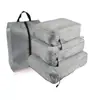 Juego de Cuatro Bolsas de Compresión para Viaje Personalizadas, Impermeables, a Prueba de Polvo, a Prueba de Humedad, para Maletas de Viaje y Bolsas de Empaque para Mudanzas