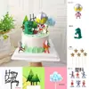 Ultraman Cabeza Grande Superhéroe Luchando Contra Monstruo Decoración de Pastel Figura para Cumpleaños de Niños Niños Pequeño Dinosaurio Topper para Pastel
