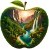 Nuevo Colgante de Manzana Plana Acrílico Transfronterizo