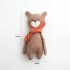 Estilo Floresta Gato Urso Retro Boneca Fofa Bordado Pônei Artesanal Estilo Artístico Enfeites Decorativos Acessórios