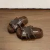 Pantuflas de algodón para otoño e invierno 2026, pantuflas de felpa para mujer para usar en exteriores, estilo francés, nuevas pantuflas de malla gruesas de moda para el hogar