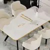 Mantel de Mesa de Cuero Impermeable, a Prueba de Aceite, Resistente al Calor, Lavable de PVC, Moderno Mantel Rectangular para Mesa de Comedor, Mantel para Mesa de Café, Protector de Escritorio
