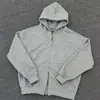 Moletom com Capuz Básico Tendência 2026 Masculino Cor Sólida Peso Pesado, Jaqueta Cardigan Casual Solta Outono Unissex para Casal