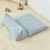 Almofada 100% algodão com combinação triangular de casca de trigo sarraceno, travesseiro cervical para adultos, travesseiro especial para dormir de adultos, núcleo de travesseiro removível