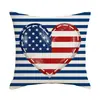 2026 Fronha Estampada para o Dia da Independência Bandeira Americana Almofada de Sofá Almofada de Cabeceira Fronha Transfronteiriça de Alta Qualidade Venda Quente