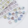 Dongzhou Crystal Pequeno Amor Apontado Diamante Jóias Acessórios Cor Revestido Prego Broca Adesivo de Unhas Broca Fábrica Atacado