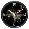 Reloj Navideño Personalizado de 9 Pulgadas, Exportado a Europa Reloj de Pared Navideño, Soporta Impresión OEM Reloj Publicitario Navideño