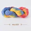 Ovillo de hilo de lana y alpaca de grosor medio con degradado de color para tejer a mano con ganchillo y agujas de tejer, para suéteres, gorros y bufandas.