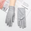 Guantes de protección solar de verano para mujer, primavera y otoño, finos, para andar en coche eléctrico, conducción, etiqueta, joyería elástica de encaje, protección UV
