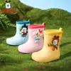 Botas de lluvia para niños Babu Dou, botas de lluvia para niños, botas de agua para niñas, zapatos impermeables antideslizantes para estudiantes, escuela y jardín de infantes, para senderismo