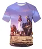 2025 Camiseta Tema Final Fantasy Masculina Feminina Tops Anime Manga Curta Casual Tamanho Grande Tops Streetwear