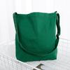 Em estoque atacado estilo coreano branco multi-cor único ombro feminino saco de lona de proteção ambiental algodão ajustável crossbody saco de lona