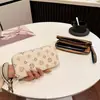 Nova Carteira Longa 2025 Moda Europeia e Americana Feminina Bolsa de Mão Feminina Porta-Cartões com Múltiplos Slots Porta-Cartões Bolsa com Zíper para Celular para Mulheres