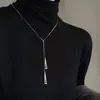 Collar Doble Triángulo Estilo Coreano y Japonés, Cadena para Suéter de Otoño e Invierno de Nicho de Lujo Ligero, Cadena para el Cuello de Diseño de Moda Versátil