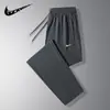 Pantalones de Secado Rápido Transfronterizos 2026 para Hombre Verano Hilo de Seda de Hielo Delgado Transpirables Pierna Recta Casual Deportivos Pantalones Largos para Hombre