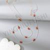 Estilo Ins Coreano Cadena Fresca de Flor de Cristal para Gafas Cadena de Cuentas de Arroz Cadena de Cuerda Anticaída Cadena de Gafas Cadena Anticaída para Mascarilla