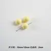 Contas Redondas Lacadas em Acrílico Coloridas como Macaron, Contas Soltas, Corrente de Celular DIY Feita à Mão, Pulseira, Materiais e Acessórios para Joias