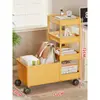 Estante para guardar bolsas de libros junto al escritorio, estantería debajo del escritorio, organizador de material de estudio para el aula, carrito móvil para bocadillos y juguetes