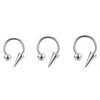 Europa y Estados Unidos acero inoxidable transfronterizo 4*9mm cono puntiagudo largo anillo de herradura anillo labial piercing nariz joyería comercio exterior ventas directas lote