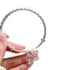 Pulsera de plata de ley 9999 Mobius Ping An Ruyi Foot para mujer, con diseño de nicho y patrón torcido, de plata maciza, regalo