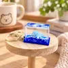 Llavero Creativo Portátil con Colgante Líquido del Mundo Marino, Juguete Delfín de Arena Movediza para Alivio del Estrés, Regalo de Cumpleaños