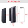 Cerradura de Gabinete Yisheng Hengzhu Pl012 Manija Negra de Plástico Caja de Equipo de Maquinaria Industrial Manija Gris para Puerta de Gabinete