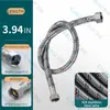 Comércio Exterior Padrão Americano Padrão Europeu 1/2 Padrão Britânico Aço Inoxidável 304 Mangueira Trançada Banheiro Aquecedor de Água Abastecimento de Água de Alta Pressão Tubo com Pontas Duplas