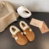 Zapatos Birkenstock para Mujer, Forrados de Lana, Nuevo Modelo Otoño e Invierno 2026, Piel Suave de Cobertura Total, Zapatos Planos de Algodón Retro de Suela Gruesa, Zapatos Peludos sin Cordones