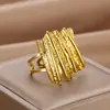 Europa y Estados Unidos joyería transfronteriza nicho diseño de moda sentido del diseño anillo de arco geométrico anillo articulado anillo anillo anillo anillo anillo anillo anillo exageración anillo abierto