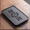 Venta al por mayor de fábrica Bandeja para té absorbente Bandeja de burbujas secas Mesa de té simple china Bandeja de viaje conveniente Drenaje de té Tendencia nacional