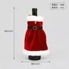 Capa de Garrafa de Vinho de Natal Transfronteiriça, Tecido Estilo Fantasia do Papai Noel Decoração de Mesa para Garrafa de Vinho Tinto