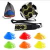 Novo conjunto de bola de treinamento de futebol aprimorado transfronteiriço, bolsa de bola de treinamento de vôlei, dispositivo auxiliar, cinto de bola de balanço elástico