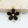 Joyería Xipeng, accesorios de bricolaje, flor perlada, estilo Ins, pendientes clásicos de cinco pétalos, collar, pulsera, colgante, llavero