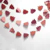 Guirnalda Creativa de 10 Árboles de Navidad de Papel 3D Cadena de Adornos Navideños Decoraciones Colgantes para Fiestas Suministros para Decoración de Pared y Techo