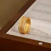 2025 Nueva Tienda de Oro Mismo Estilo Vietnamita Shagin Anillo de Trigo Moda Elegante Anillo Versátil Regalo para Novia