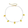 Collar creativo personalizado con contraste de colores, joyería transfronteriza europea y americana, hecho a mano, con cuentas de arroz y flores para mujer.