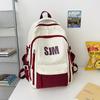 Mochila estudantil ins estilo retrô americano feminina grande capacidade estudante do ensino médio estudante do ensino fundamental mochila escolar mochila para computador masculino