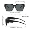 Gafas de Sol de Marco Grande de Moda para Clip-On en Gafas de Prescripción, Set de Clip-On de Gafas de Sol de Moda para Conducir y Pescar